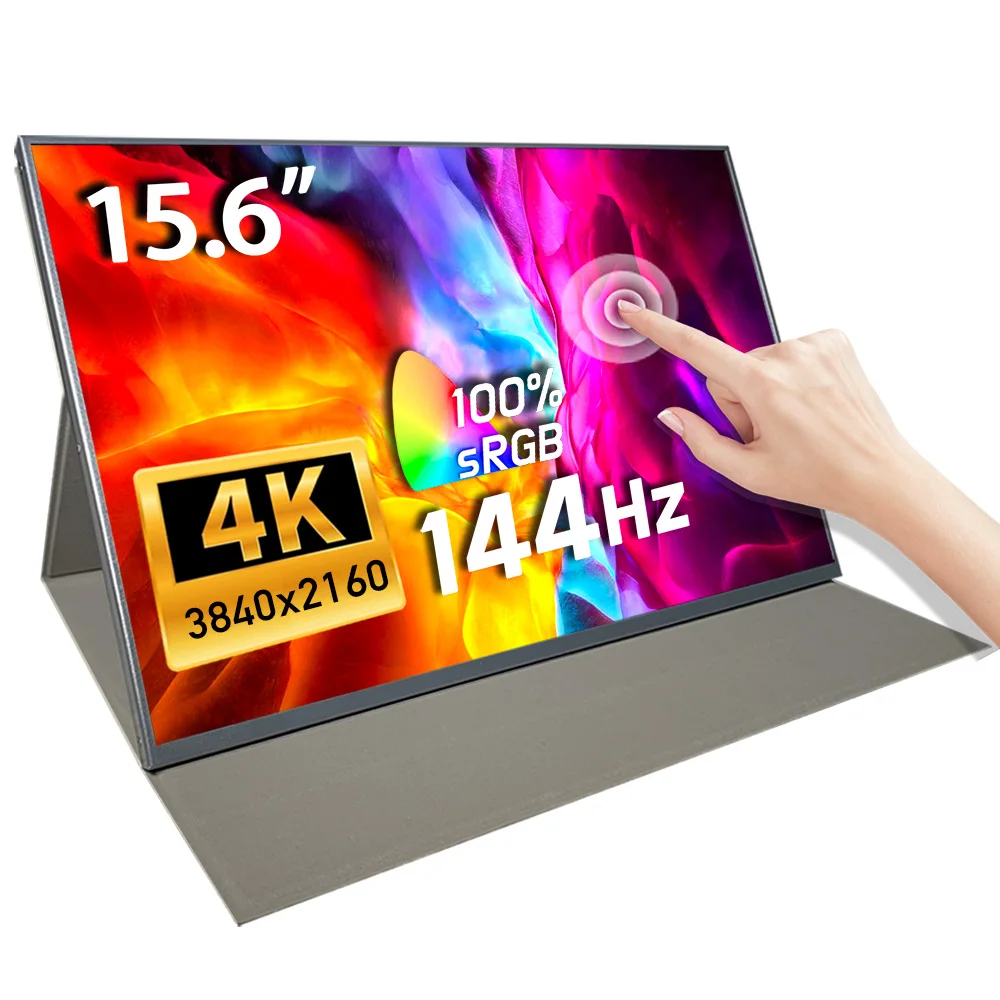 

Hot Selling 15.6 Inch 1080P 4K Dual Screen Usb Portable Touch Screen Laptop External Gaming Touch Built In Battery