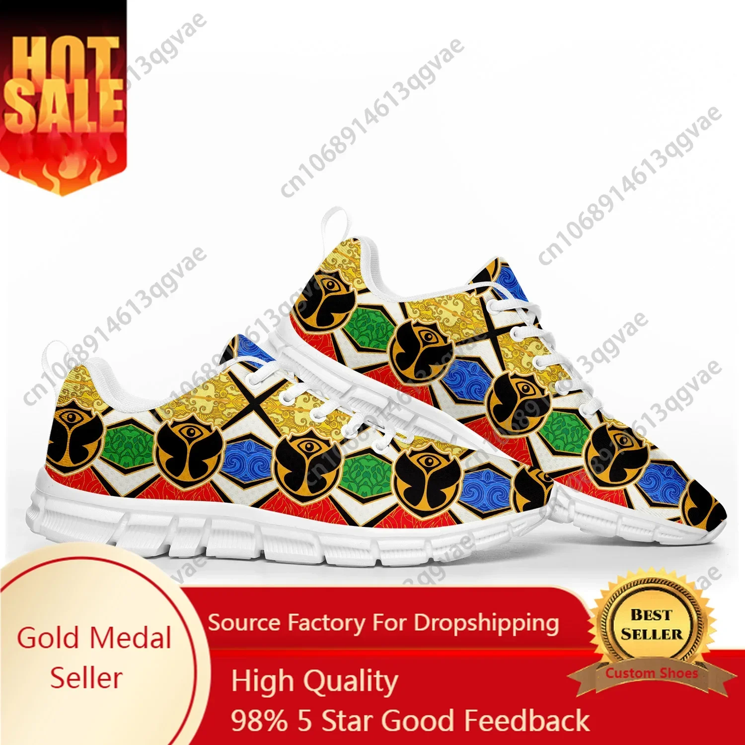 Tomorrowland Flag Music Festival Sports Shoes Mens Womens  Customized Sneakers Shoe High Quality Couple Shoes