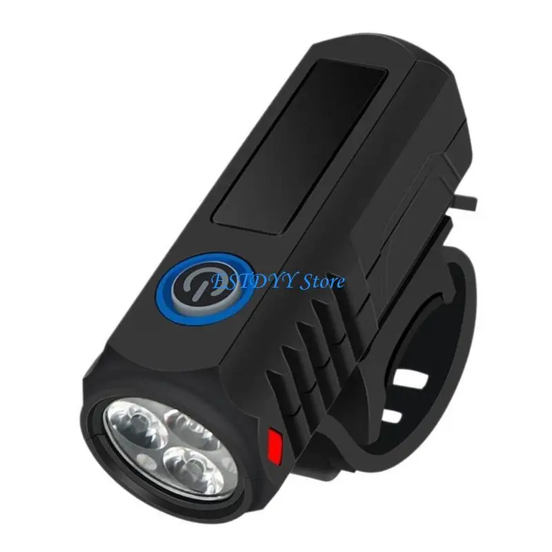 G6DE Bright LED Rechargeable Bike Light 3 Lighting Modes Waterproofs Road Bicycles Light Front Headlight Easy to Install