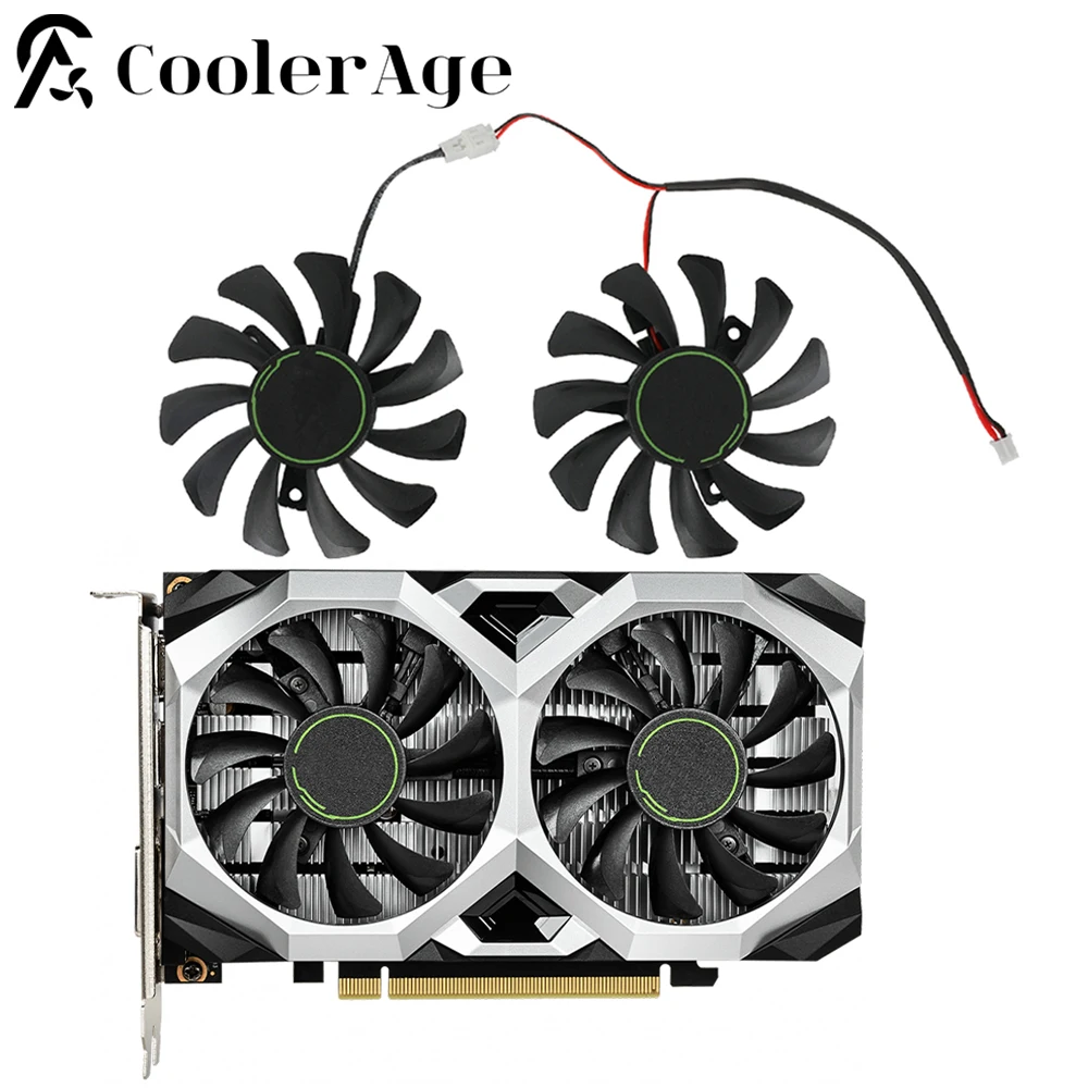 75MM HA8010H12F-Z 2Pin GTX1650 Video Card Cooling Fan For MSI GTX 1650 SUPER VENTUS XS Graphics Card Fans