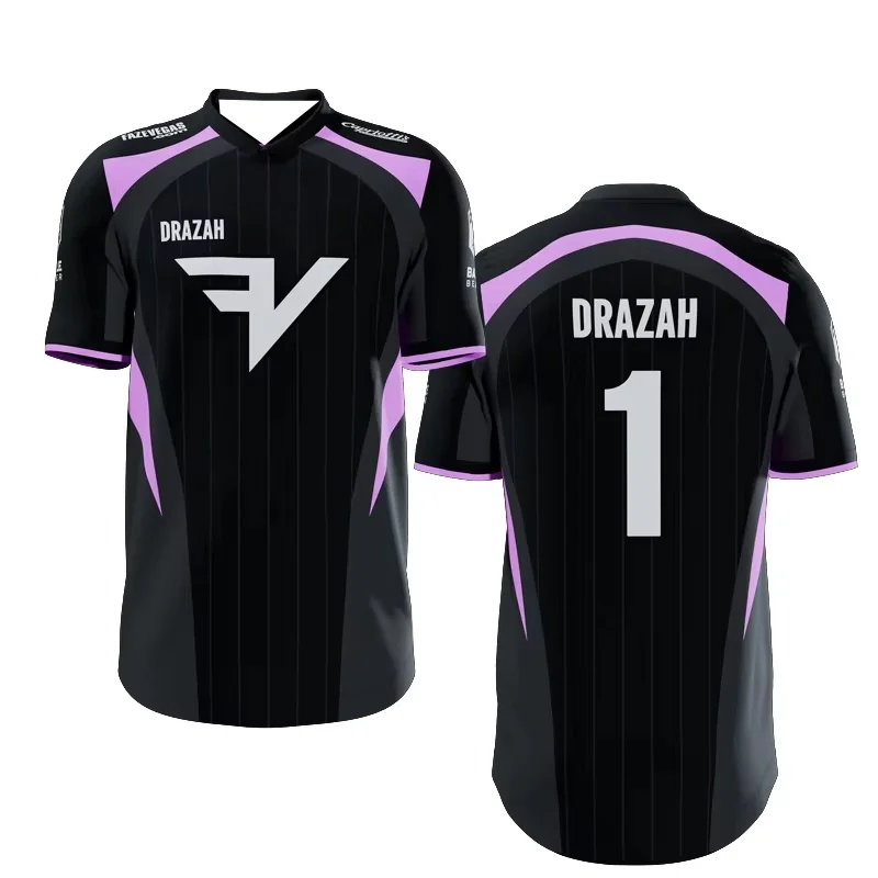FAZE VEGAS 2026 Pink Jersey COD League CDL Team Commemorative Men T-shirt Quick Drying Is Suitable for Daily and Training Wear