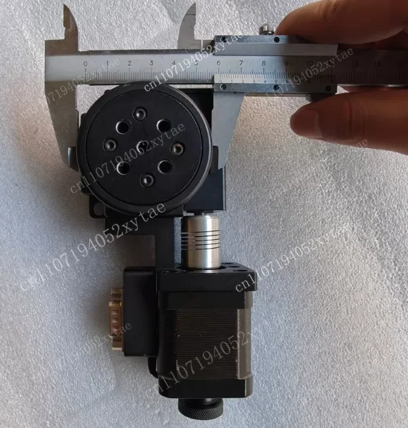 1 set electric rotary table, worktable positioning indexing plate, model hdb60xz45b, compatible with 42 stepper motor