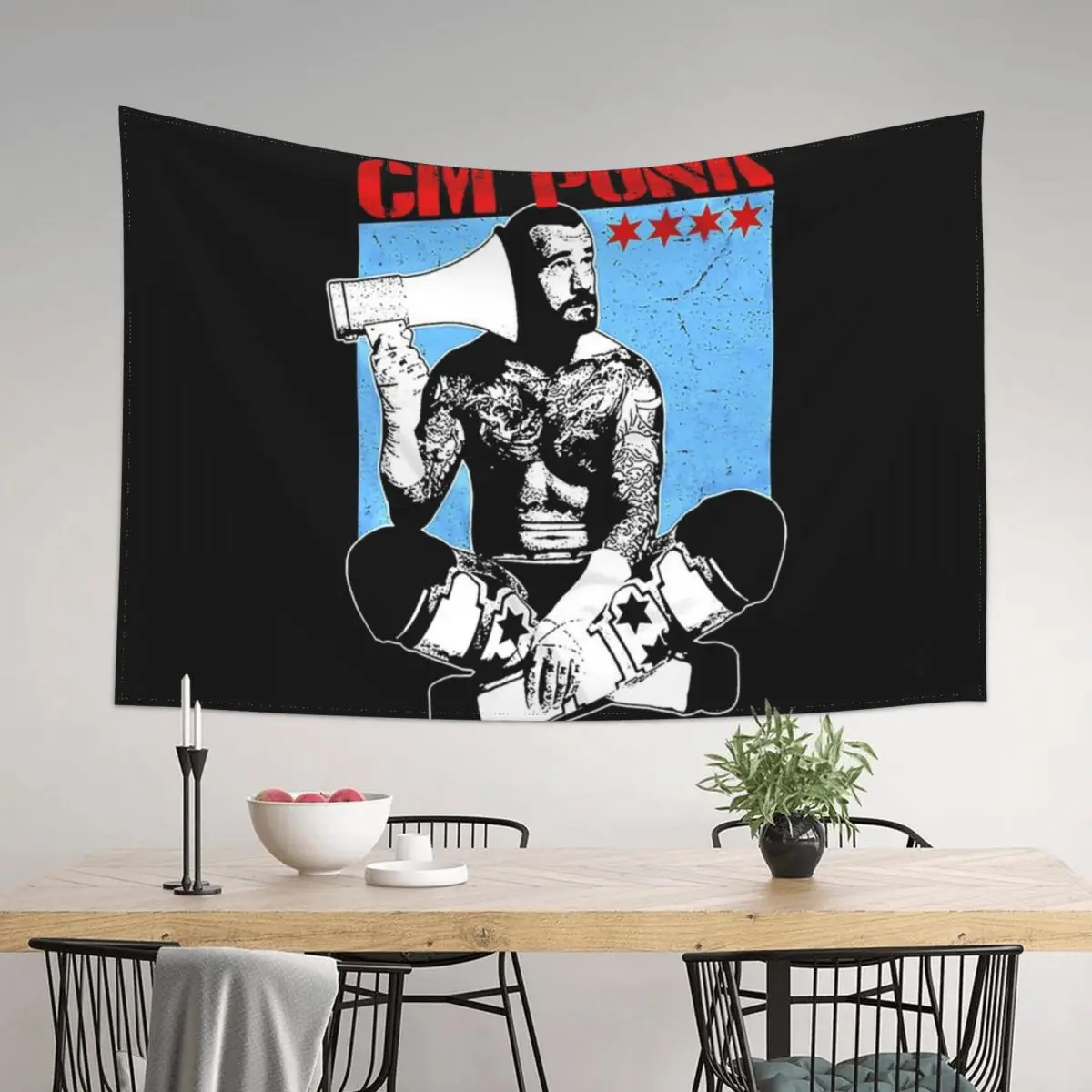

Cm.Punk . Tapestry Decoration Wall Decorations For Room Luxury Living Room Decoration Tapestry
