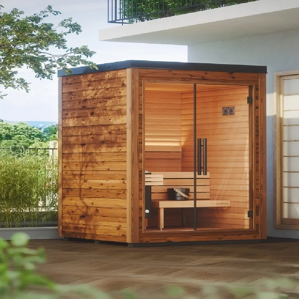 

Factory Sale Large Size Indoor Sauna Room with Lounge Chairs and Multi-Function Design