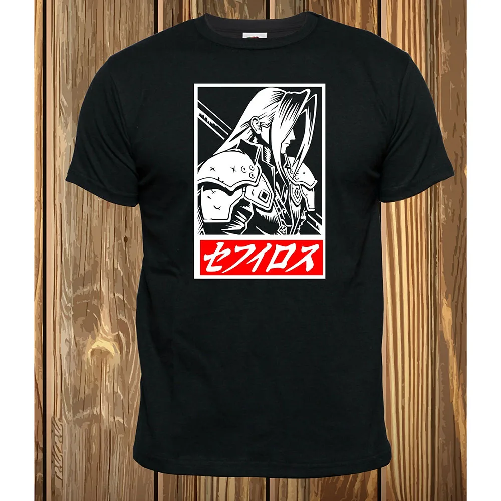 Sephiroth 0406 Final Fantasy Gift t shirt for RPG Gamer 100% cotton printed Short Sleeve Graphic clothes All size tops S-6XL