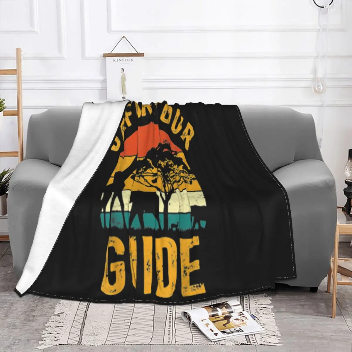 Funny Safari Tour Guide Funny Halloween Costume Kids Adult Dj Youth Street Style Classic Throw Blanket