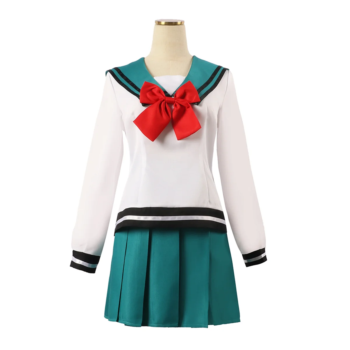 

Костюм Saiki K Reawakened для косплея Teruhashi Kokomi, синяя униформа Seifuku с лентой, школьный костюм JK для конвенции