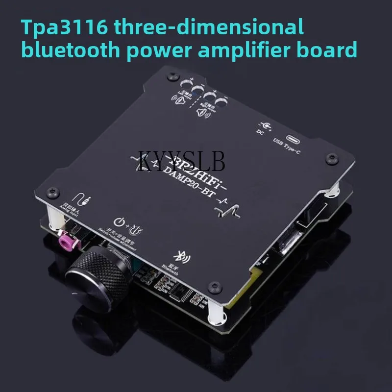 

KYYSLB DAMP20-BT Mini Speaker DIY Fever D-Class Digital Amplifier Board 5V Power Amplification Module Bluetooth 5.0