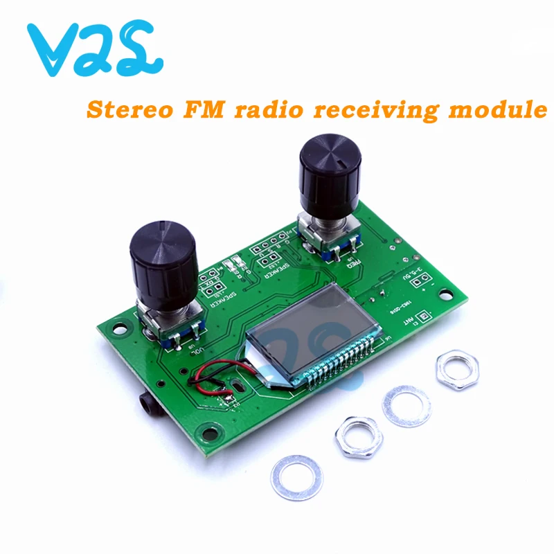 

DSP PLL Digital Stereo FM Radio Receiver Module 87-108MHz With Serial Control Frequency Range 50Hz-18KHz