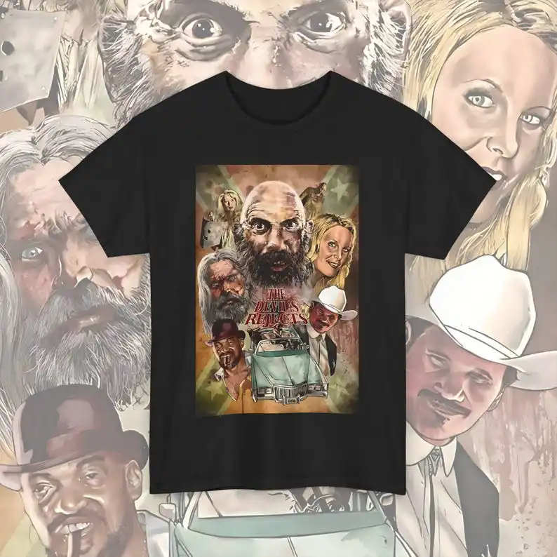 The Devils Rejects T-shirt, Horror Movie Fan Gift, Graphic Print Unisex Cotton T shirt, Alternative Apparel, Halloween Costume
