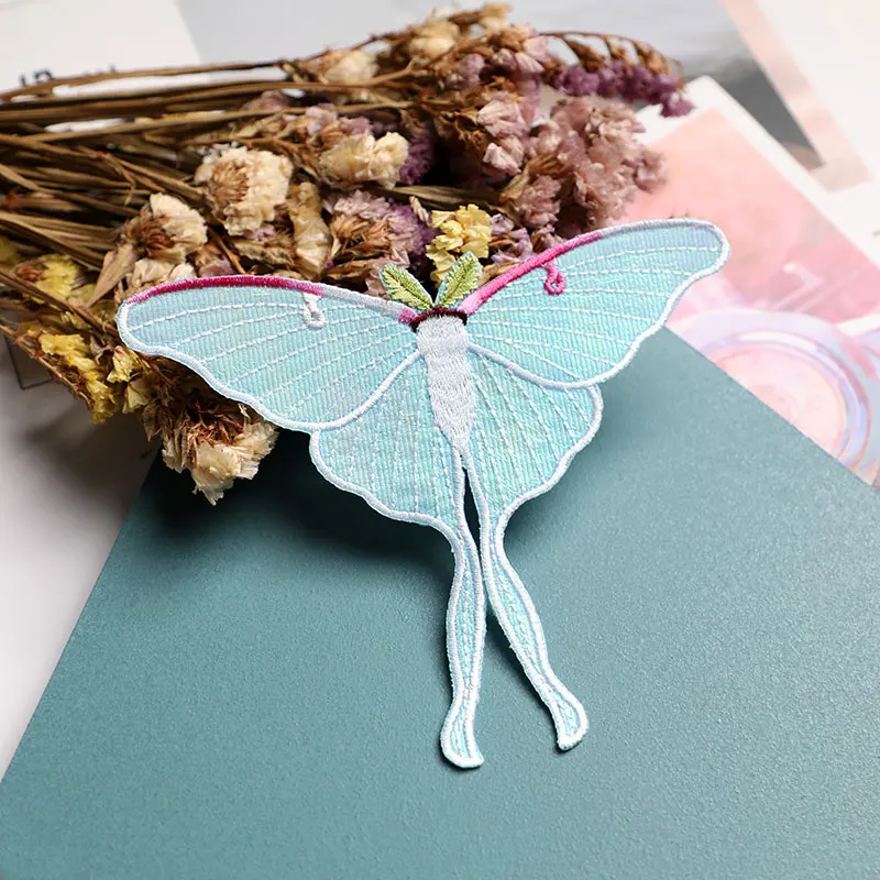 1 Piece Organza Butterfly Large Embroidery Cloth Patch Bag Decoration DIY Hairpin Accessories Hot Melt Ironing Patch