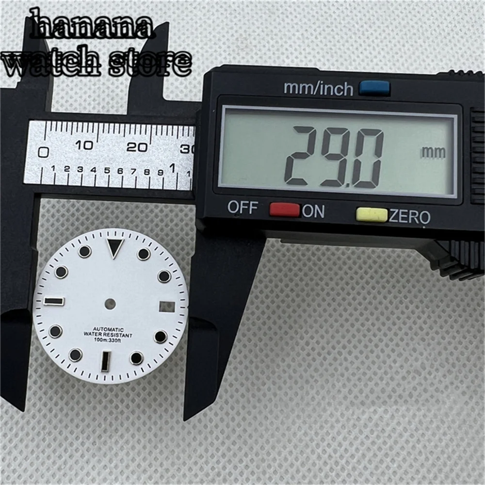 Циферблат для дайвинга NH35 черный, белый, зеленый, синий и серый. Зеленый светящийся циферблат C3 подходит для автоматических механизмов NH35 NH36