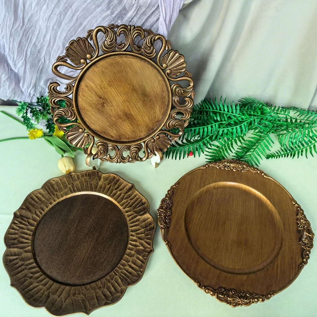Charger Plate Decorative Fruit Serving Tray Elegant Home Decor And Gifting Option Party Table Decoration