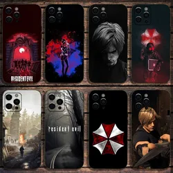 Game R-Resident E-Evils Phone Case For Apple iPhone 15,14,13,12,11,Pro,X,XS,Max,XR,Plus,Mini Soft Black Cover