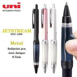 Japan Uni Alpha-Gel Jetstream 0.7mm BallPoint Pen SXN-1000 Soft Rubber Hand Grip School Stationery Back To School Metal Pen