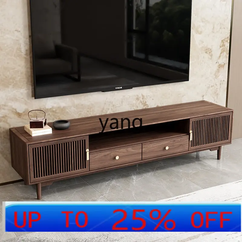 

LH all solid wood TV cabinet Song-style aesthetic home living room Zen locker furniture