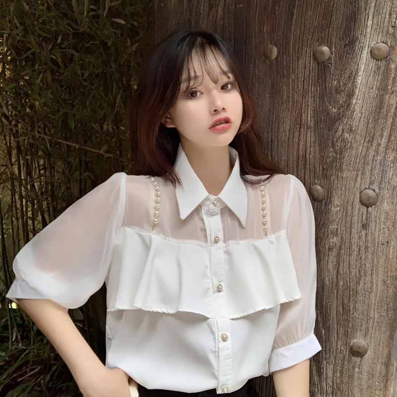 Camisas de manga curta das mulheres oversized camisa xadrez algodão macio solto ajuste abotoado streetwear coreano preppy jovem feminino fresco