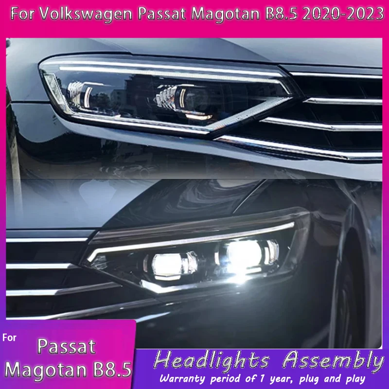 

Автомобильные фары для VW Passat Magotan B8.5 B7, фары 2012-2023, светодиодные фары для проектора, дневные ходовые огни, автомобильные аксессуары
