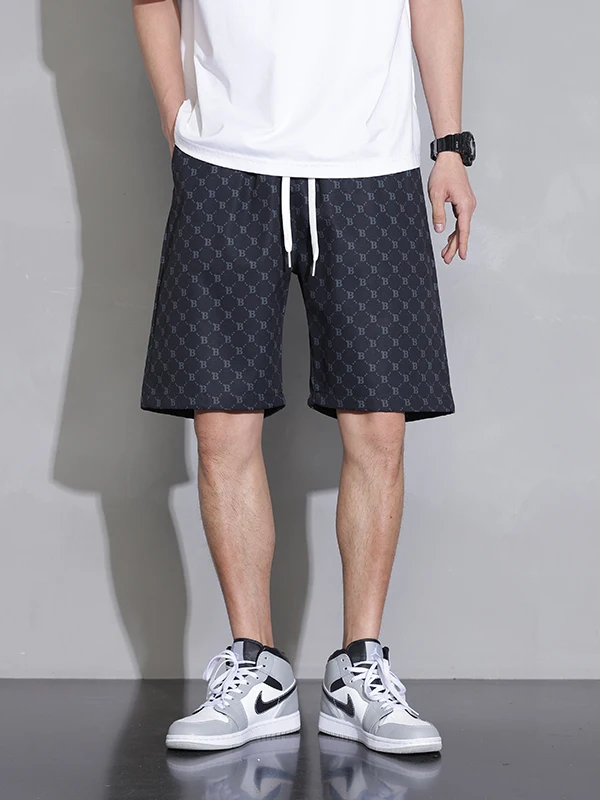 

Men's Summer Casual Lightweight Five-Quarter Length orts Loose Straight Leg Spor Versatile Couple-Friendly Youthful Sle