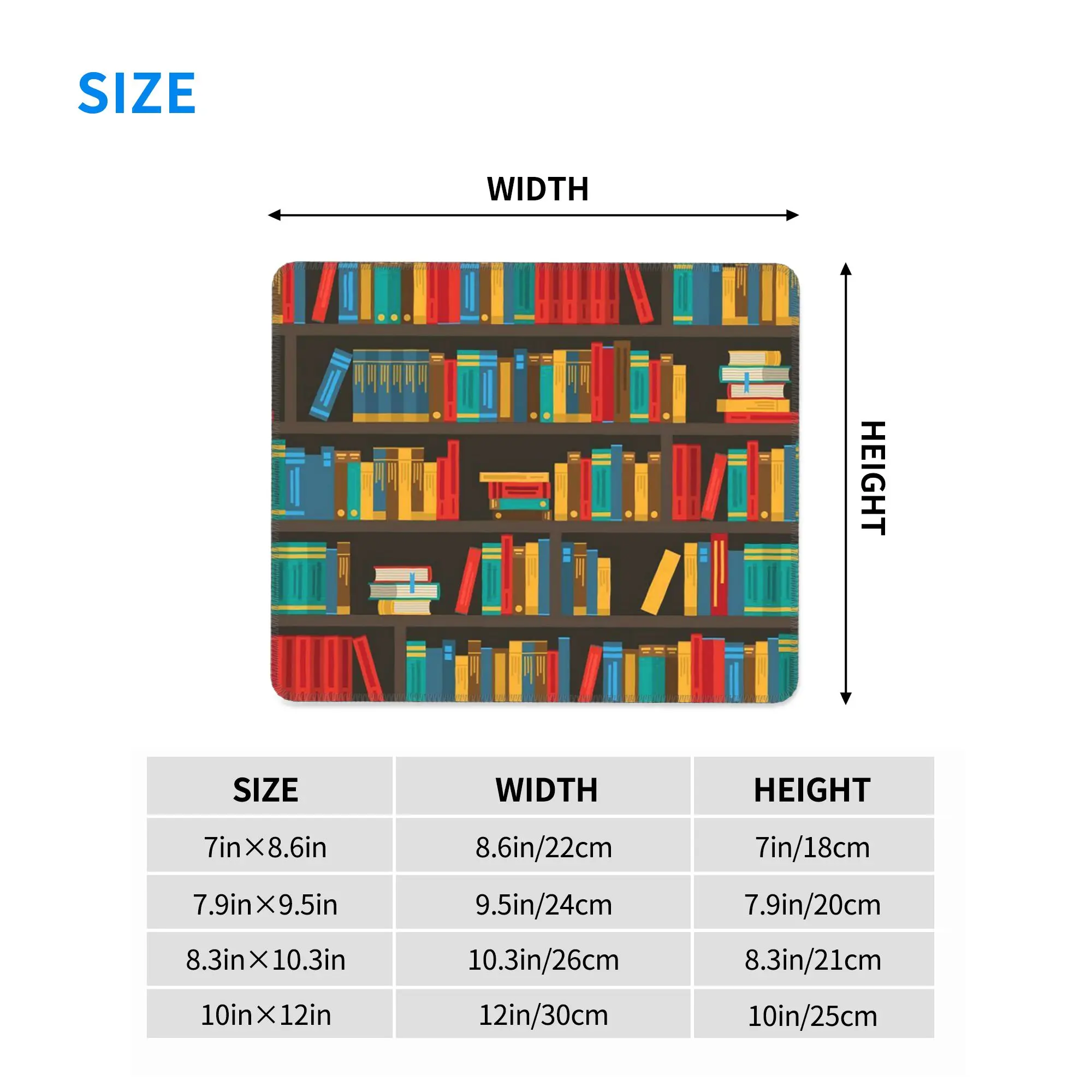 Education Library Book Mouse Pad Computer Keyboard Mouse Mat Gaming PC Laptop Desk Mat Office Accessories Table Mats