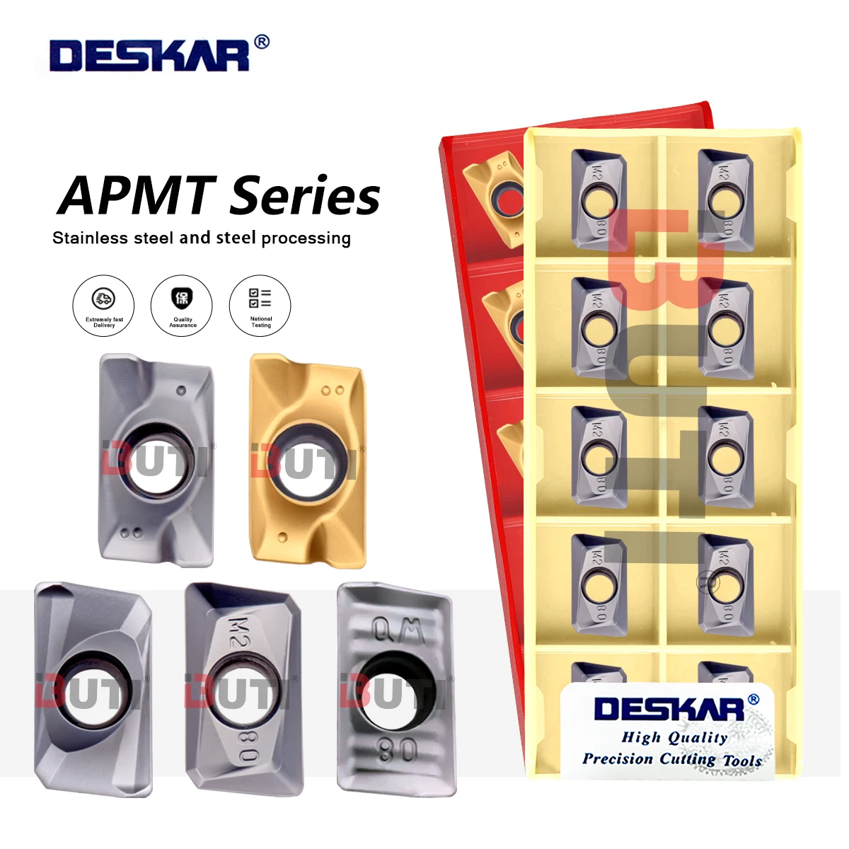 APMT Square Shoulder Milling Blades APMT1135PDER-H2/M2/XM/QM LF6018 LF6028 DESKAR 100% Original Numerical Control Milling Insert