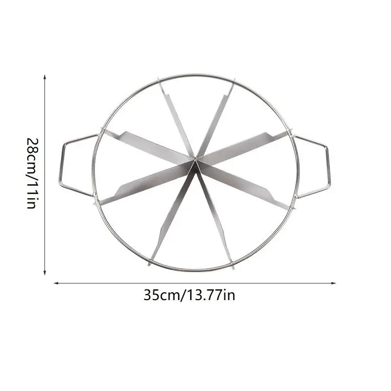 Cutter Slicer Stainless Steel Pastry Portion Marker Pizza Pie Divider Even 4-10 Slices Cake Portioner Baking Tools Kitchen Cake