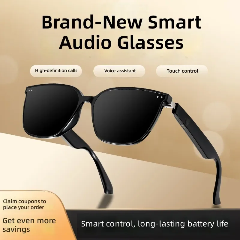 MZ06 Smart Bluetooth Glasses Men Women Wireless Music Calling Sunglasses UV400 Protection Fast Charging Open Ear Headphones