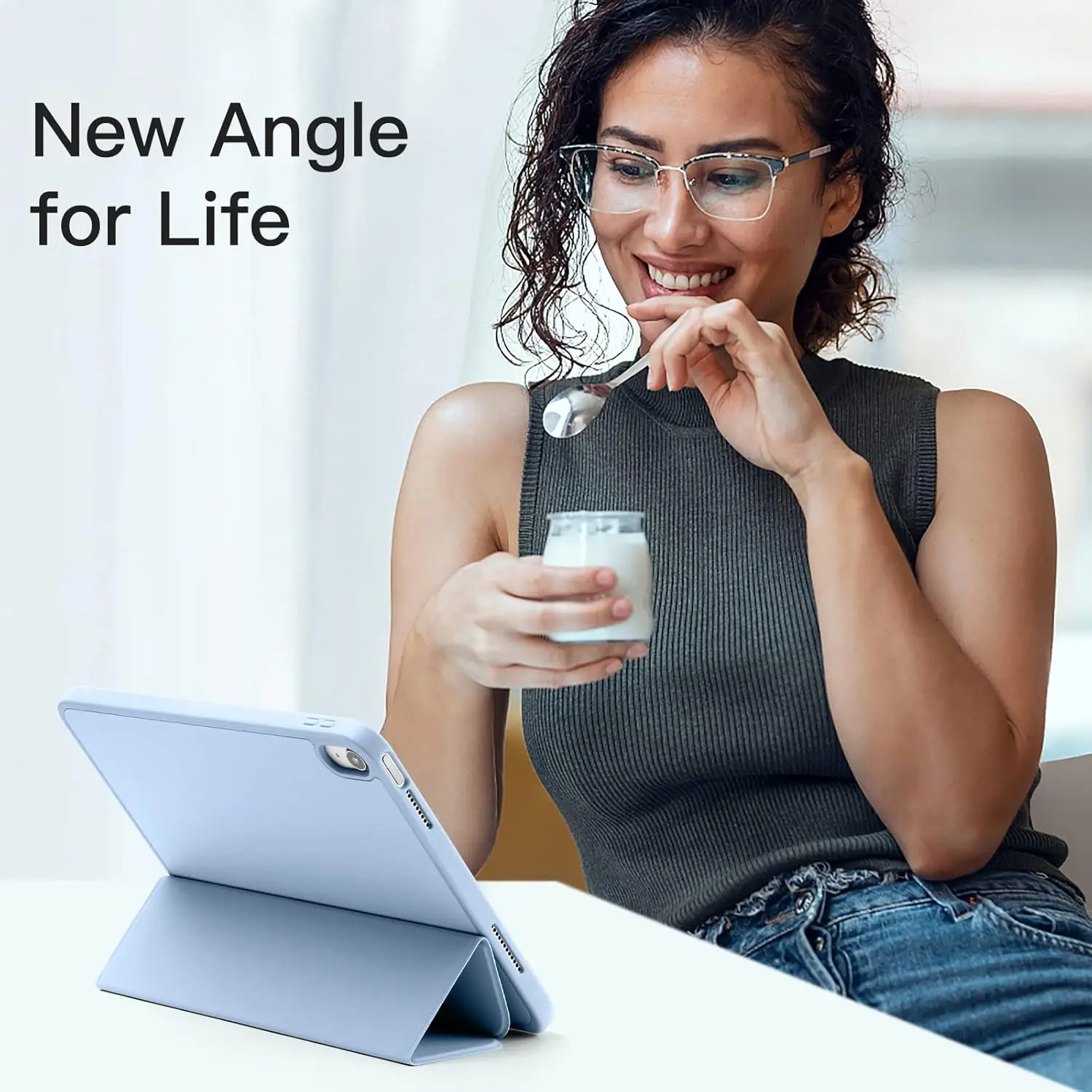 Akkerds متوافق مع iPad (A16) 11th Generation Case 11 بوصة 2025، لجهاز iPad 10th Generation Case 10.9 بوصة 2022 مع قلم رصاص