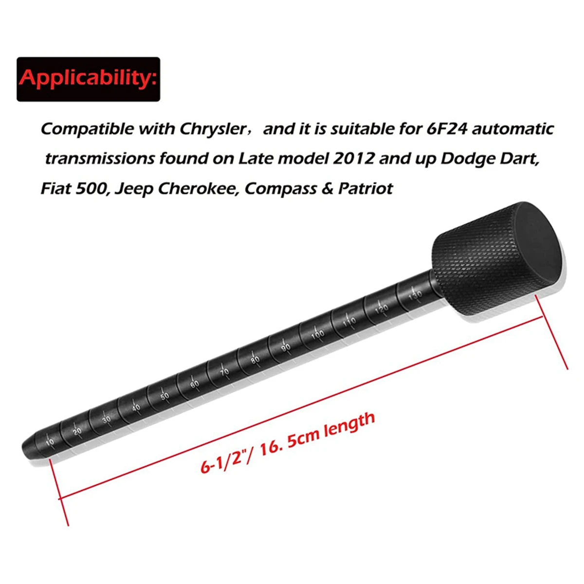 

Tapered End Transmission Dipstick 1017 For Chrysler Dodge Dart Fiat 500 Jeep Cherokee Compass & Patriot