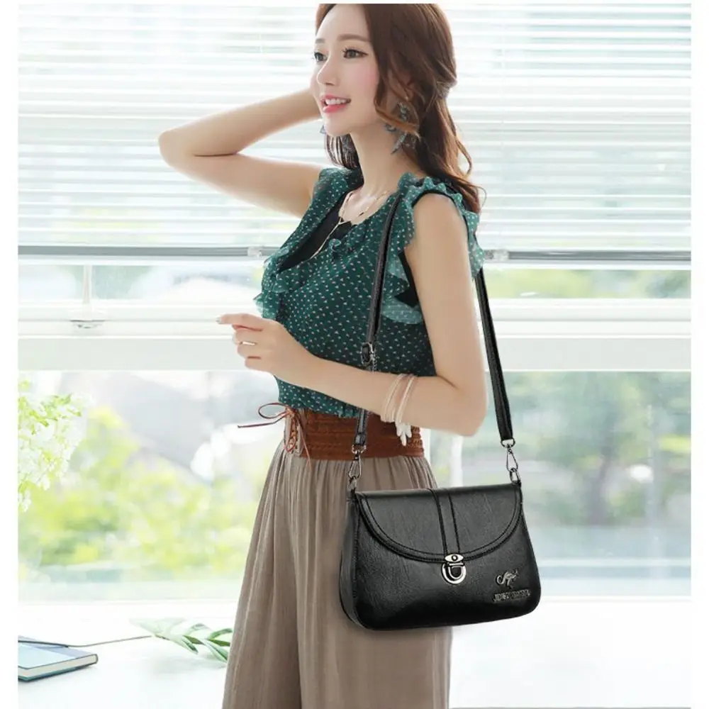 Casual Shoulder Bags Durable Large Capacity PU Handbags Messenger Bag Women