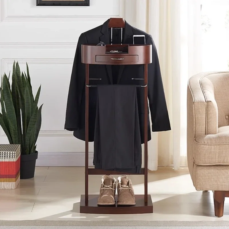Wooden Coat Racks Floor Storage Coat Rack Organizer Corner Clothes Hanger Living Room Display Clothing Shelf Room Furniture