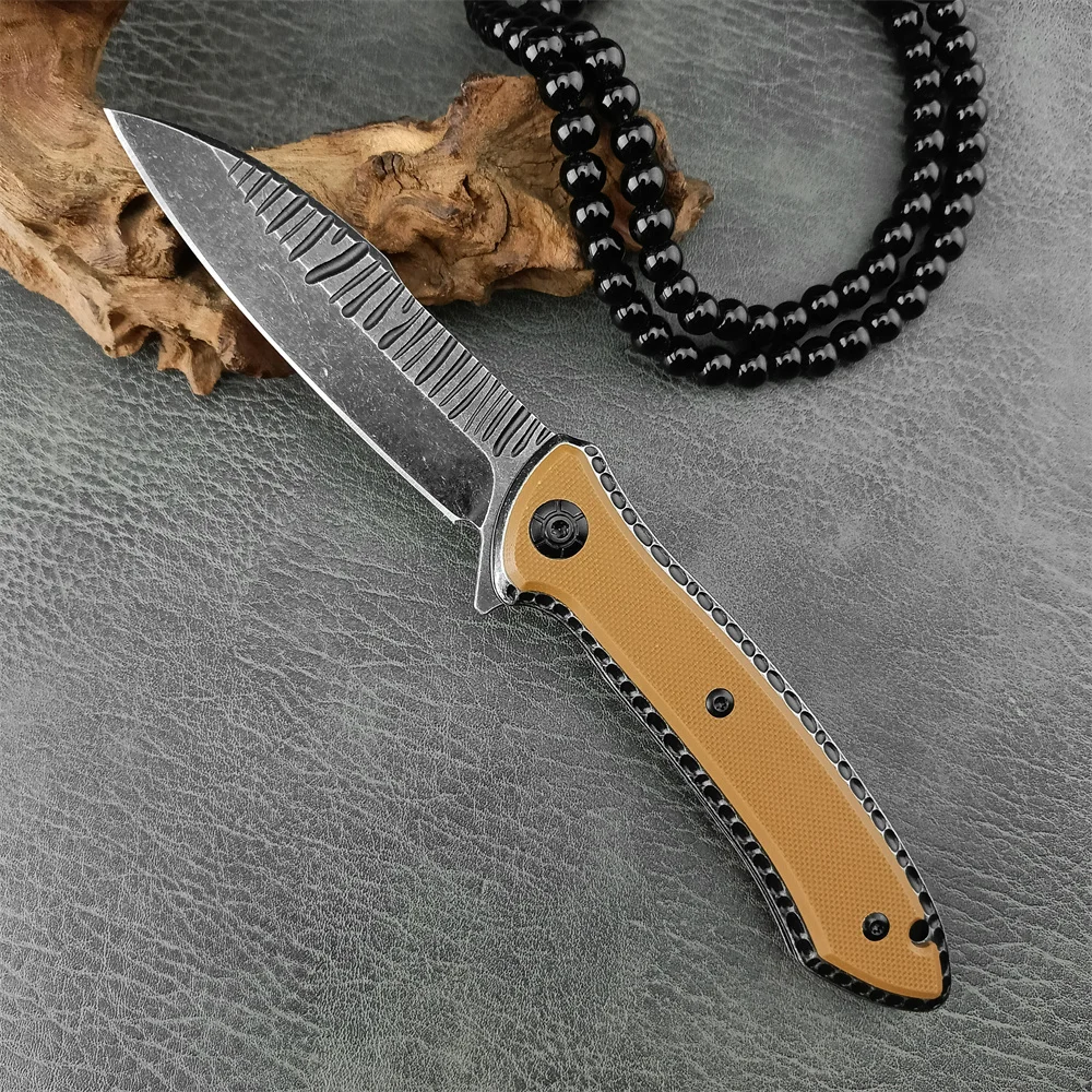 

Newest CR 5380 Folding Knife Blackwashed Blade G10 Handle Everyday Carry Hunting Knives Tactical Fishing Tool with Original Box