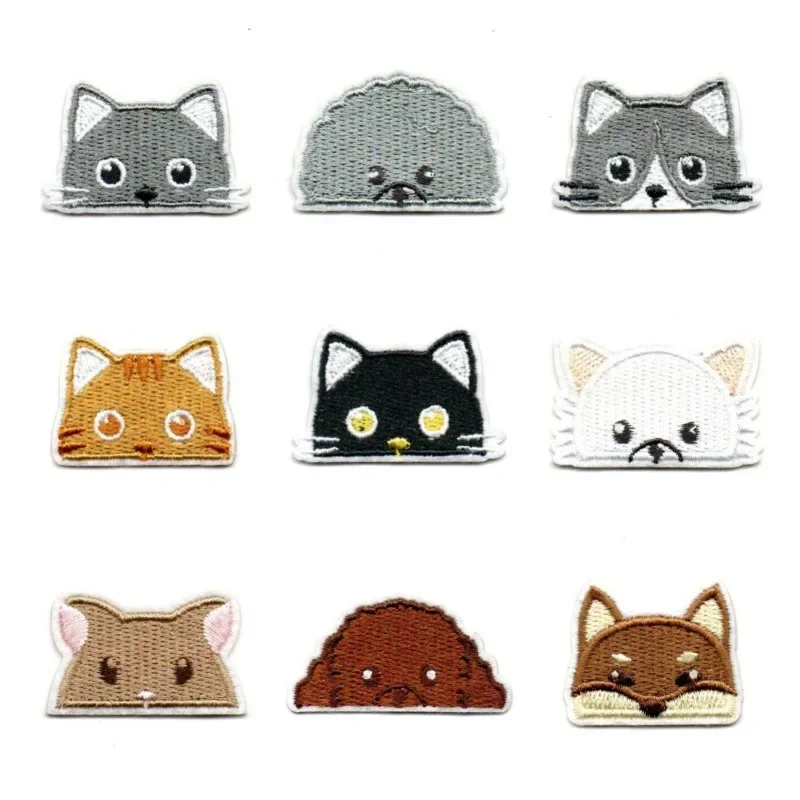 

Cute Cat Patches Sew Iron on Embroidered Patch for DIY Clothing Dresses Jeans Hats Shoes Jackets Backpacks