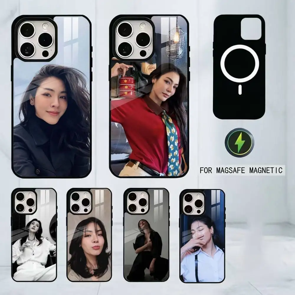 

Faye Peraya Malisorn Phone Case For iPhone17,16,15,14,13,12,11 Plus,Pro Magnetic with Magsafe Wireless Charging