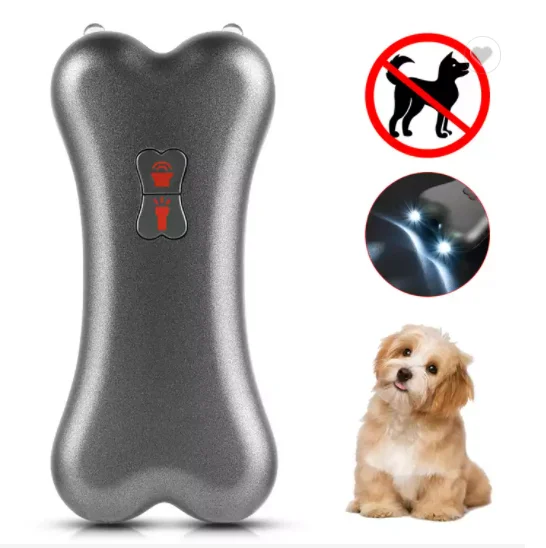 2024 Ultrasonic Handheld Dog Repellent Infrared Dog Deterrent 2 In 1 Pet Trainer With Flashlight Anti Barking Device