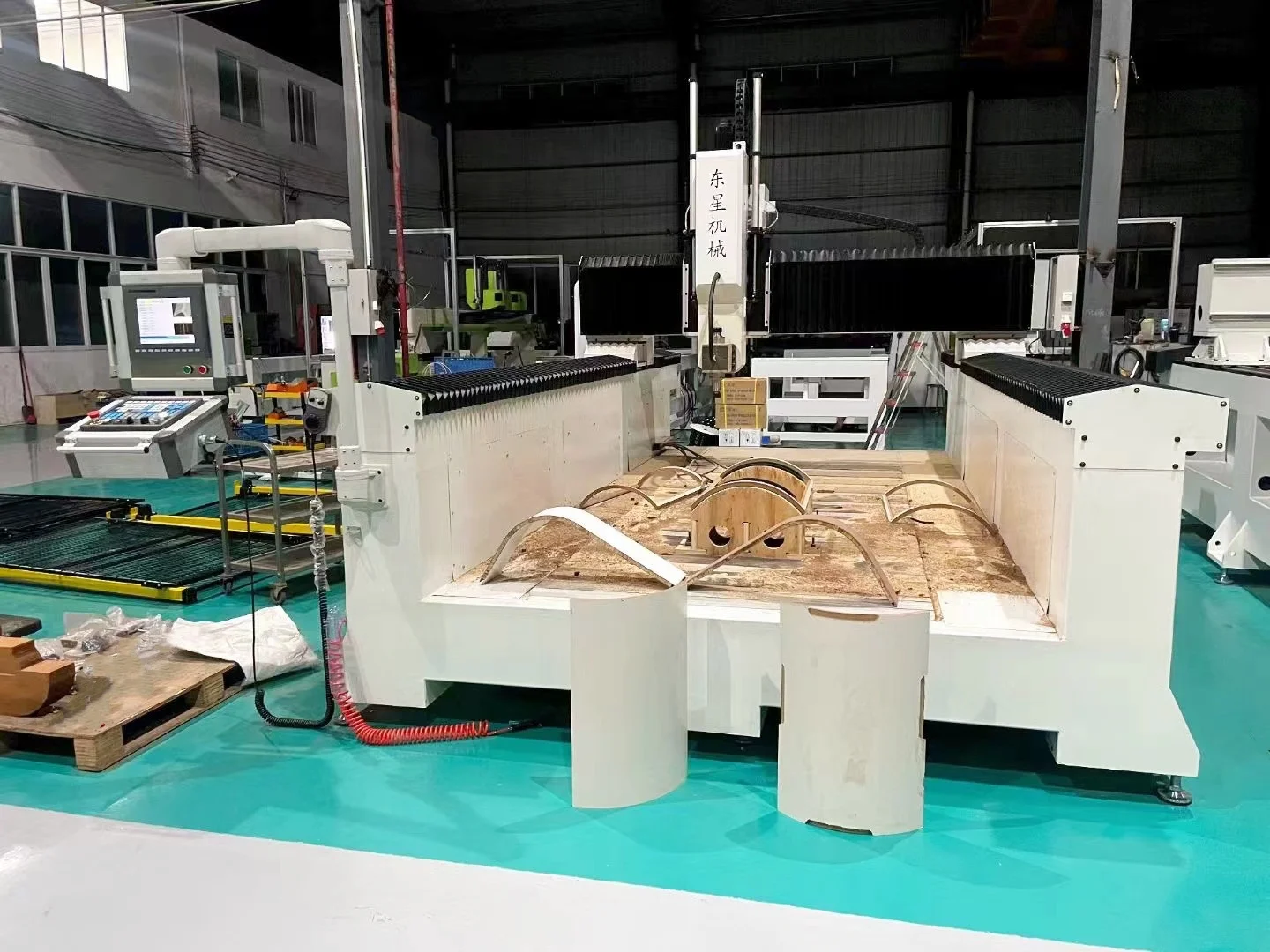 Machine Line Bent Wood High Frequency Generator Press Machine High End Big Curve Panel Furniture Production