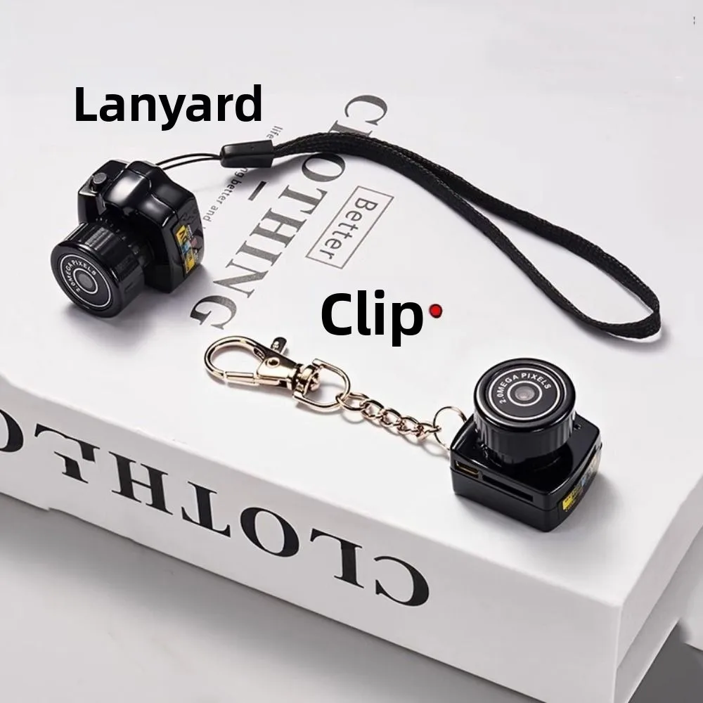 

Audio Recorder Tiny Mini Camera Video HD Mini Camera for Kids DVR Black Y2000 Mini Camcorder Birthday Present