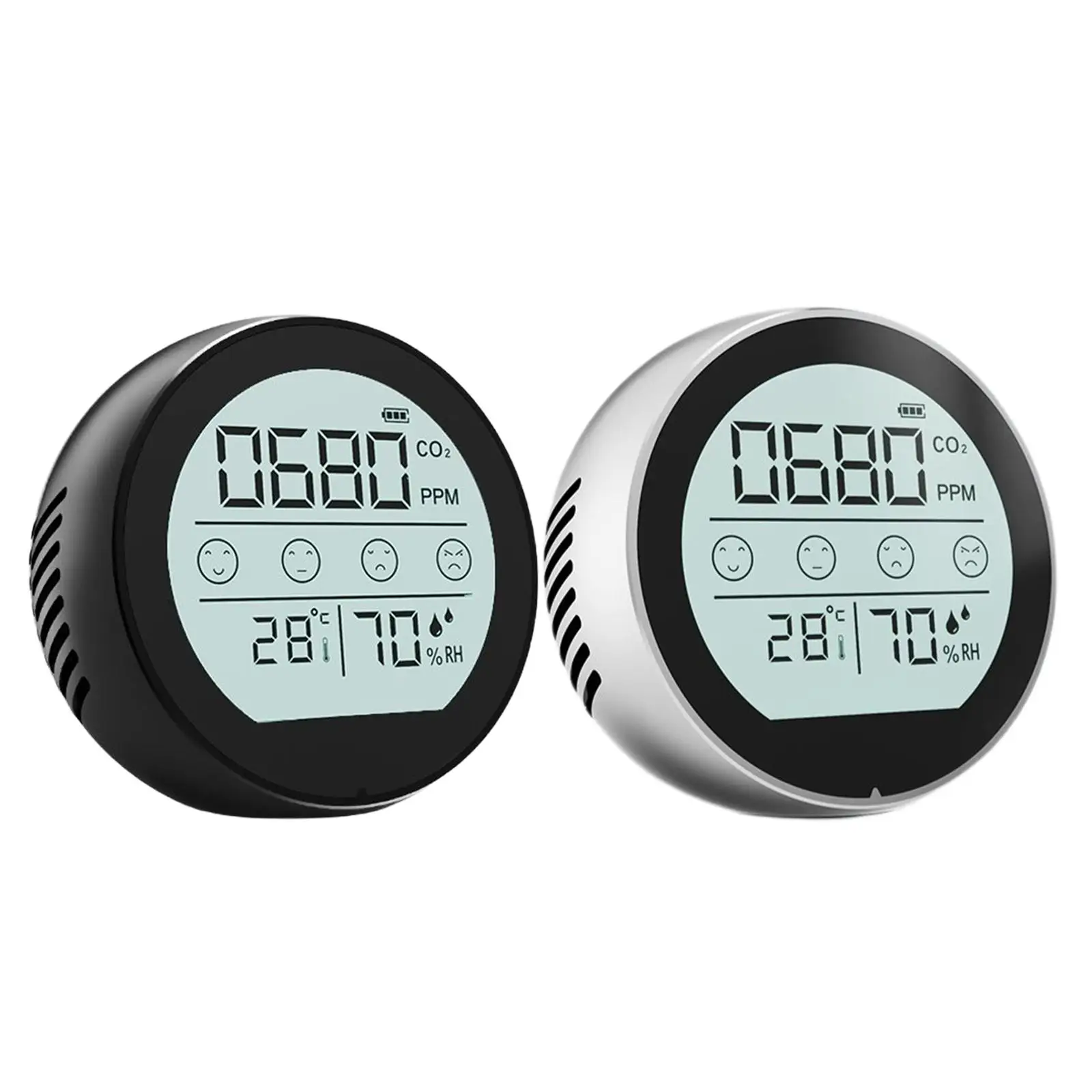 Compact ,Temperature Humidity Monitor ,Indoor CO, Dioxide Monitor NDIR Sensor for Home,Warehouse,Workplace