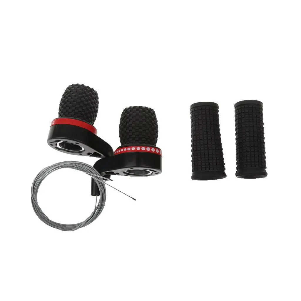 

Bike Speed Shifter Set Lightweight Plastic Gear Levers Mtb Bicycle Accessories Handlebar for Racing Bike