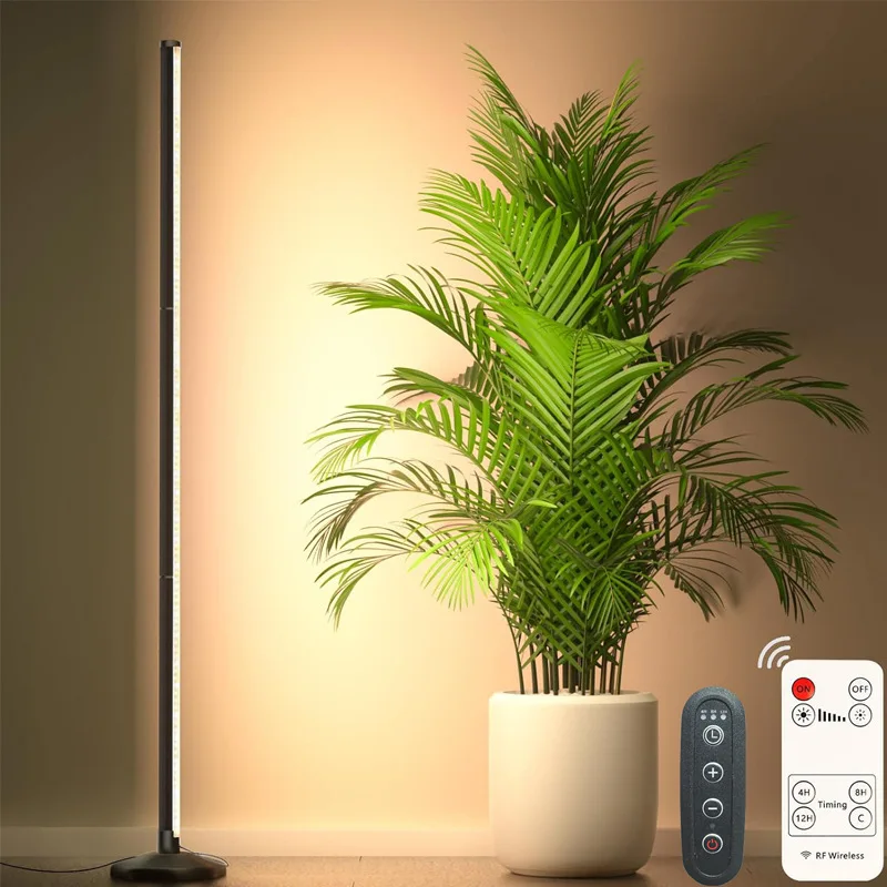Full Spectrum Floor Standing LED Plant Supplement Light, Simulated Sunlight Grow Lamp for Indoor Plant Care