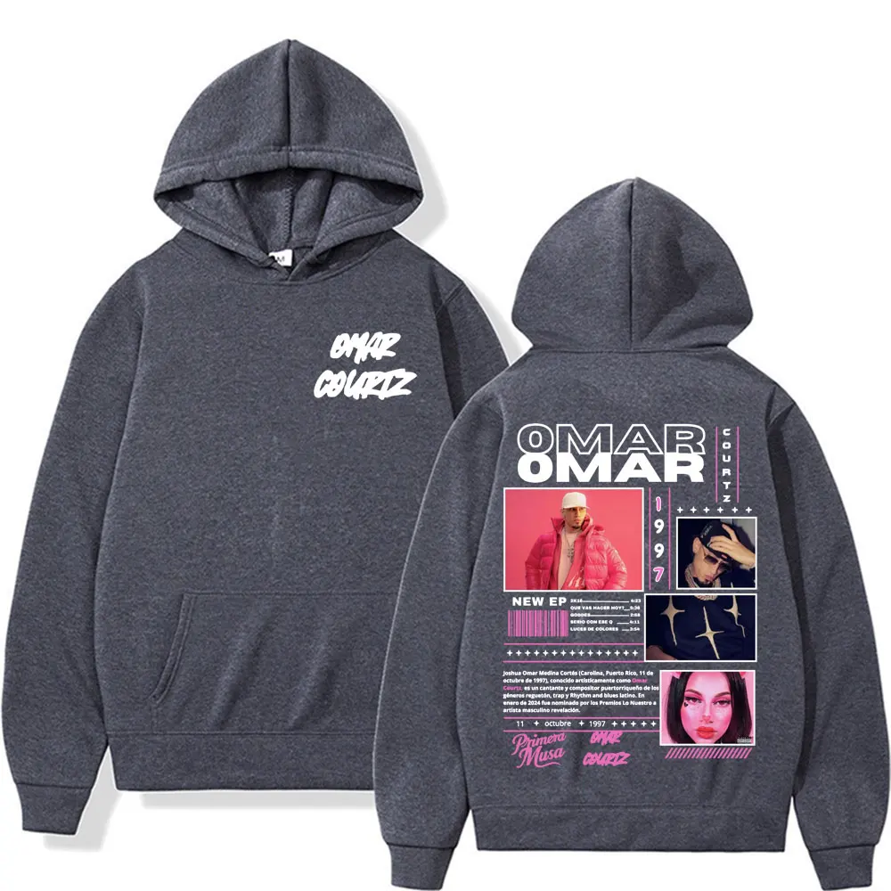 Rapper Omar Courtz Primera Musa Album Tour Hoodie Pullover Men Women's Hip Hop Fashion Aesthetic Casual Fleece Sweatshirt Hooded