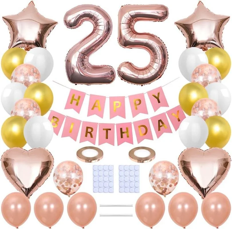 31Pcs 25Th Happy Bi… - image