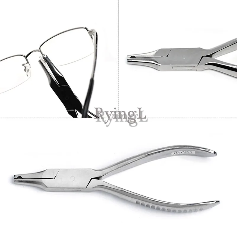 Nose Pad Arm Adjusting Pliers Optical Hand Tool Frames Eyeglass Glasses Clamp