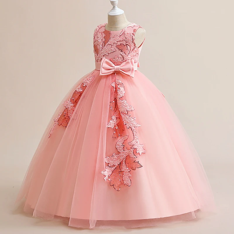 Teenager First Evening Dress Girl Sequin Princess Kids Dresses For Girls Children Costume Party Wedding Dress 14 10 12 Years image 6