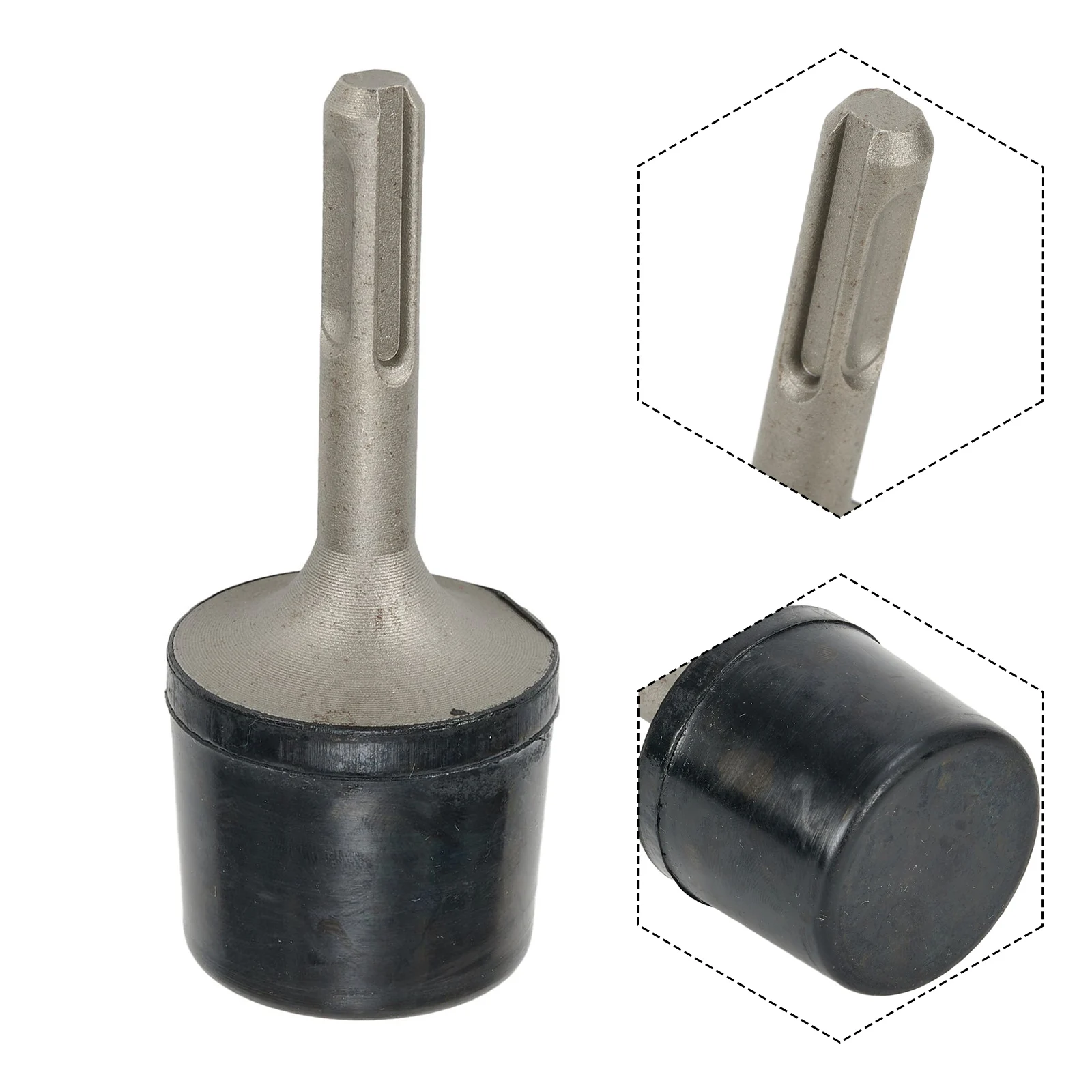 Rubber Hammer For Electric Hammer Shank For Automotive Sheet Metal Tile Lamination Iron Leveling Power Tool Accessory