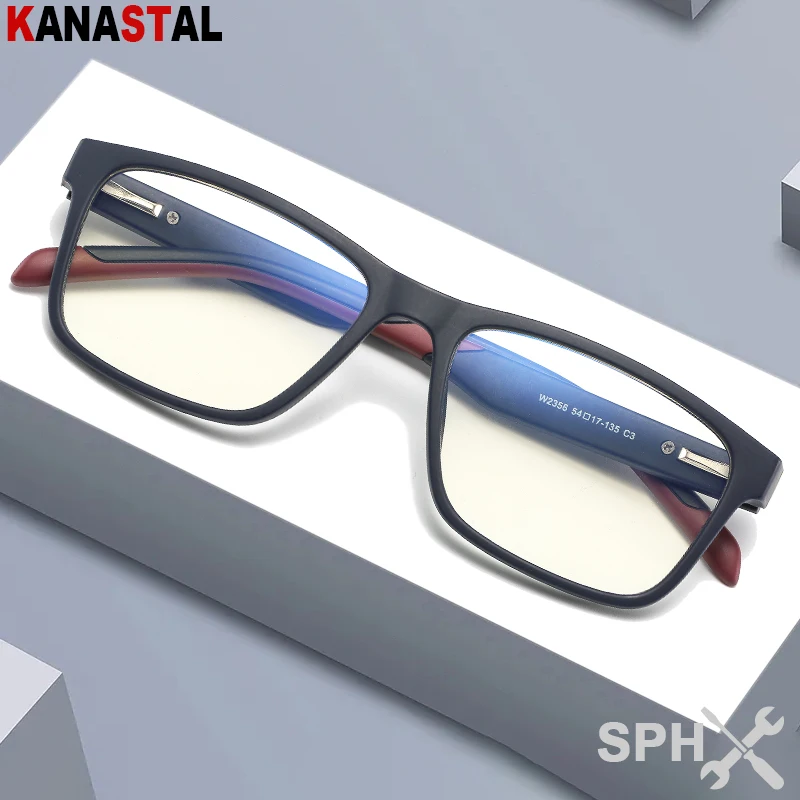 

Men CR39 Optical Lenses Presbyopic Eyewear Women Blue Light Blocking TR90 Computer Eyeglasses Frame Prescription Reading Glasses