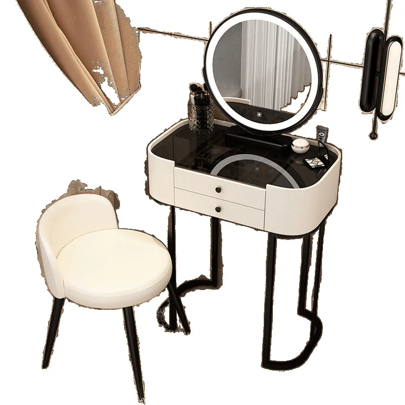 Light luxury Internet celebrity senior dressing table bedroom modern simple small apartment desk makeup table makeup mirror