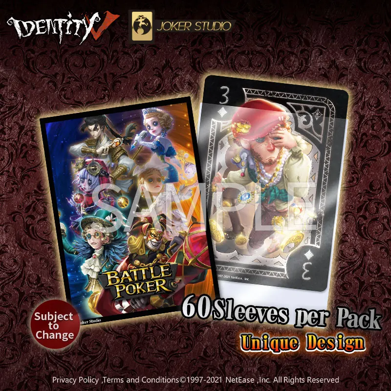 Produtos Oficiais Identidade V - Blackjack Battle Series Card Sleeves