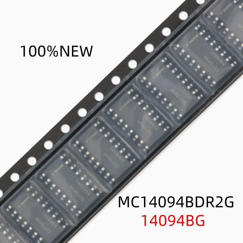 (20Pcs) 100% New Mc14094Bdr2G 14094Bg Sop-16 Three-State Output 8-Bit Storage/Shifting Register Chip