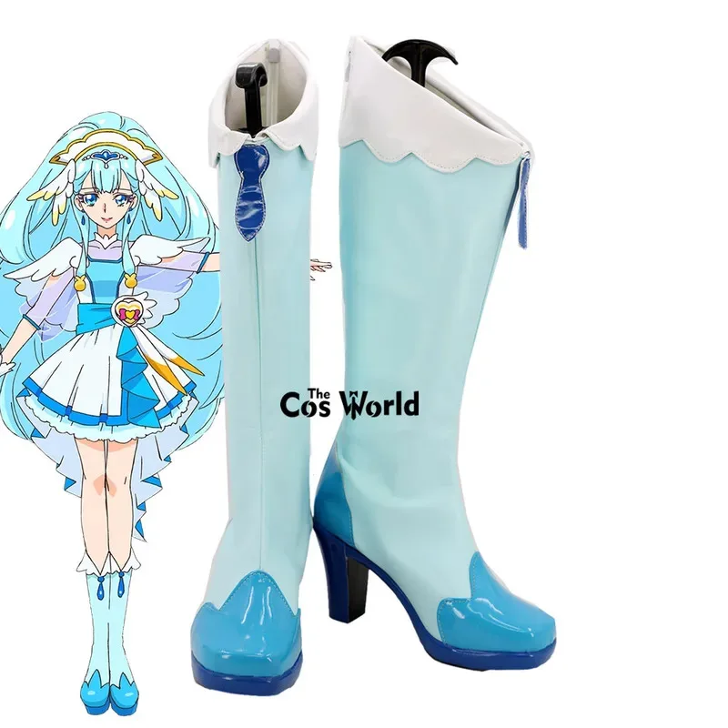 

Pretty Cure Precure Yakushiji Saaya Cure Ange Anime Customize Cosplay High Heels Shoes Boots